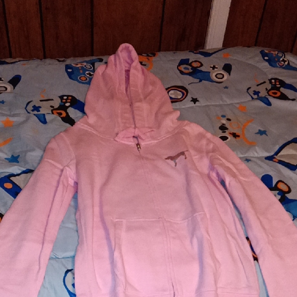 Victoria's Secret Light Pink Women's Hoodie, Size Xs